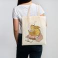 Cute Dragon Be Kind Stay Weird Read Books Canvas Tote Bag