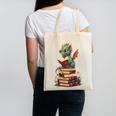 Cute Dragon Reading Book Bookworm Dragons And Books Canvas Tote Bag