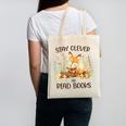 Cute Fox Stay Clever Read Books For Librarian Or Bookworm Canvas Tote Bag