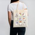 Cute Ghost Reading Books Teacher Halloween Reading Men Women Kids Canvas Tote Bag