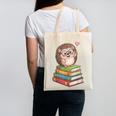 Cute Hedgehog Reading Books Animal Lover Reader Bookworm Canvas Tote Bag Cute Hedgehog Reading Books Animal Lover Reader Bookworm Canvas Tote Bag