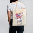 Cute Octopus Bookworm Fun Reading Tee For Book Lovers Canvas Tote Bag