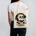 Cute Panda Reading Book Under Moon Bookworm Coffee Lover Canvas Tote Bag Cute Panda Reading Book Under Moon Bookworm Coffee Lover Canvas Tote Bag