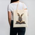 Cute Rabbit Bunny Book Lover Canvas Tote Bag Cute Rabbit Bunny Book Lover Canvas Tote Bag
