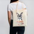 Cute Reading Bunny With Glasses Books Reader Book Bookworm Canvas Tote Bag