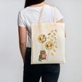 Cute Reading Cat With Kitten Dandelion Flowers Book Lover Canvas Tote Bag Cute Reading Cat With Kitten Dandelion Flowers Book Lover Canvas Tote Bag