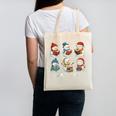 Cute Snowman Reading Books Christmas Winter Book Lover Canvas Tote Bag Cute Snowman Reading Books Christmas Winter Book Lover Canvas Tote Bag
