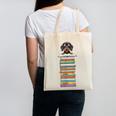 Cute Wiener Dog Dachshund Reading On Pile Of Books Canvas Tote Bag