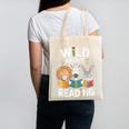 Cute Wildlife Zoo Animals For Book Reader Bookworms Canvas Tote Bag