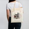 Dark Romance Is My Therapy Book Lover Merch Trigger Warning Canvas Tote Bag