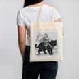 Defend Your Local Library Knight Cat Rider Book Lover Canvas Tote Bag Defend Your Local Library Knight Cat Rider Book Lover Canvas Tote Bag