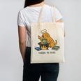 Dog Cooking The Books Canvas Tote Bag