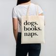 Dogs Books Naps Lovers Canvas Tote Bag Dogs Books Naps Lovers Canvas Tote Bag