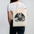 Dragon Reading Book Bookworm Books Dragon Learning Canvas Tote Bag