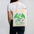 Dragon Reading Books Bookworm Canvas Tote Bag Dragon Reading Books Bookworm Canvas Tote Bag