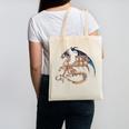 Dragon Silhouette Books Librarian Bookworm Women Men Kids Canvas Tote Bag