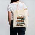 Drink Coffee Read Books Be Happy Caffeine Espresso Canvas Tote Bag