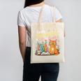 Easily Distracted By Cats And Books Book & Cat Lover Canvas Tote Bag