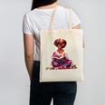 Educated Melanin Queen Afro Women Reading Book History Canvas Tote Bag Educated Melanin Queen Afro Women Reading Book History Canvas Tote Bag