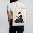 Emily Dickinson Reading A Book Canvas Tote Bag
