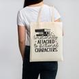 Emotionally Attached To Fictional Characters Banned Books Canvas Tote Bag