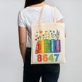 Equal Rights Book Flower Resist 86 47 Feminist Women Rights Canvas Tote Bag