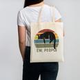Ew People Cat Lazy Introvert Anti Social Canvas Tote Bag