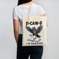 F-Caw-F Crow Book Lovers Vintage Bookish Bird Canvas Tote Bag