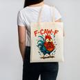 F-Caw-F Rooster F Awk F Chicken Coffee Romance Books Lover Canvas Tote Bag