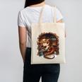 Fantasy Dragon Reading Book Lover Canvas Tote Bag