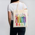 Floral Foxglove Daisy Tulip 8647 Books Lover Blooming Flower Canvas Tote Bag