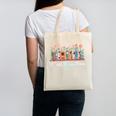 Flourish Dream Thrive Floral Books For Book Lovers Canvas Tote Bag