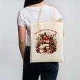 Fully Booked For Christmas Cozy Holiday Books Winter Reading Canvas Tote Bag