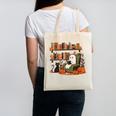 Ghost Library Reading Books Halloween Men Women Kids Canvas Tote Bag Ghost Library Reading Books Halloween Men Women Kids Canvas Tote Bag