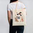 Ghost Reading Book Coquette Bow Halloween Girl Kid Teacher Canvas Tote Bag Ghost Reading Book Coquette Bow Halloween Girl Kid Teacher Canvas Tote Bag
