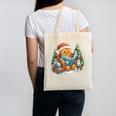 Gingerbread Reading Book Lovers Christmas Bookworm Librarian Canvas Tote Bag