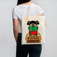 Girl Kid Reading Book Black History Month Bookworm Canvas Tote Bag