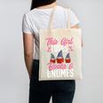 This Girl Loves Books And Gnomes Gardener Dwarf Garden Gnome Canvas Tote Bag