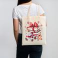 Girly Coquette Gingerbread Books And Hot Cocoa Cozy Season Canvas Tote Bag Girly Coquette Gingerbread Books And Hot Cocoa Cozy Season Canvas Tote Bag