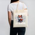 Go Away I'm Reading Book Reader Cute Fox Loves Books Canvas Tote Bag