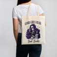 Good Girls Read Bad Books Sarcastic Skeleton Goth Skull Canvas Tote Bag Good Girls Read Bad Books Sarcastic Skeleton Goth Skull Canvas Tote Bag