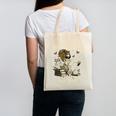Good Girls Read Bad Books Vintage Skeleton Reader Canvas Tote Bag