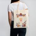 Haha Made You Read Shirt Book Reader Flower Floral Canvas Tote Bag