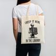 Halloween Skeleton Pun Book Lover Library Joke Canvas Tote Bag