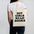 Hot Girls Read Books Lover Bookworm Librarian Book Reading Canvas Tote Bag