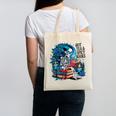 Hot Tea & Spicy Books Skeleton Reader Canvas Tote Bag Hot Tea & Spicy Books Skeleton Reader Canvas Tote Bag