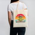 Howdy Reader Frog Reading Book Vintage Canvas Tote Bag