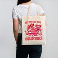HUGvyn All Booked For Valentines Teacher Book Reading Heart Canvas Tote Bag