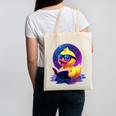 Humor Rubber Duck Reading Book Canvas Tote Bag