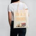 I'm A 10 But I Read Books All Night Bookworm Reader Reading Canvas Tote Bag